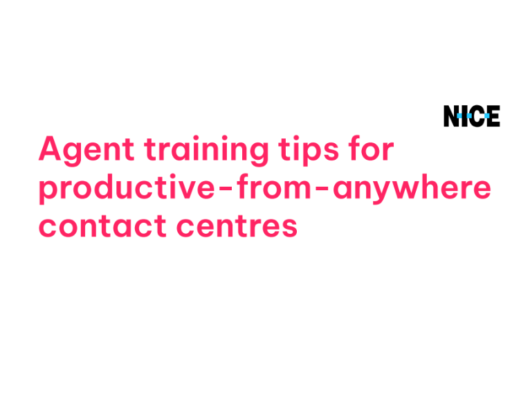 Agent Training Tips for Productive-From-Anywhere Contact Centres