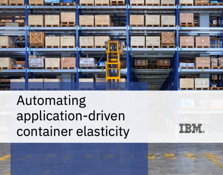 Automating application-driven container elasticity