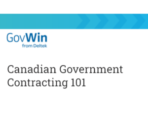 Canadian Government Contracting 101