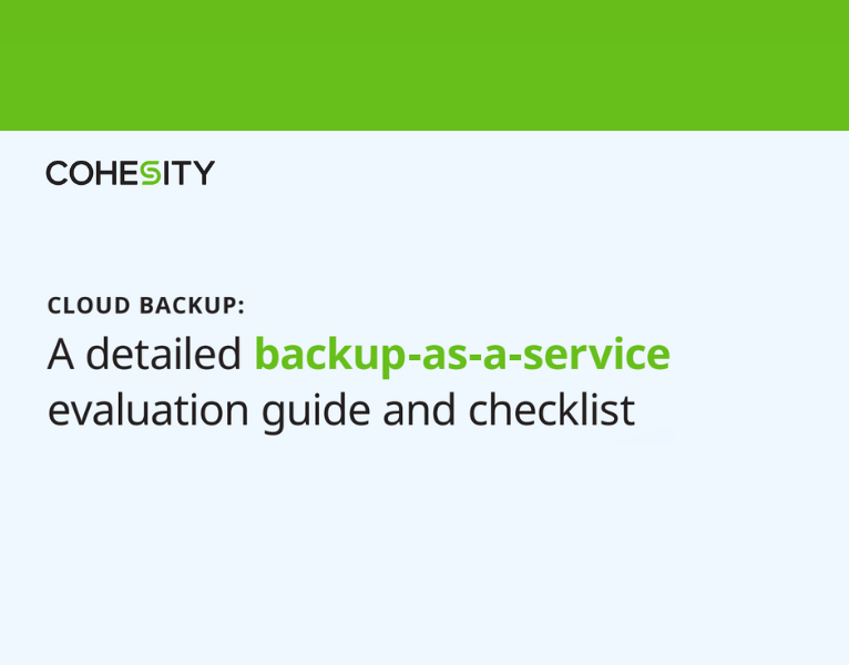Cloud Backup Eval Guide & Checklist
