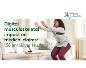 Digital musculoskeletal impact on medical claims 136 employer study