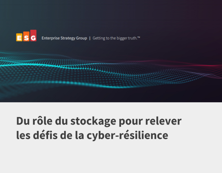 Du rôle du stockage pour relever les défis de la cyber-résilience