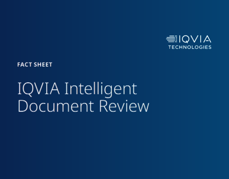IQVIA Intelligent Document Review Factsheet