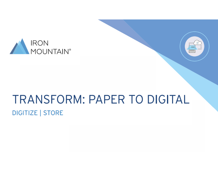 Iron Mountain Scan And Store Solution Brief