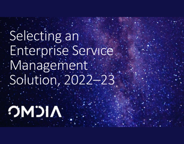 Omdia Universe Selecting an Enterprise Service Mgmt