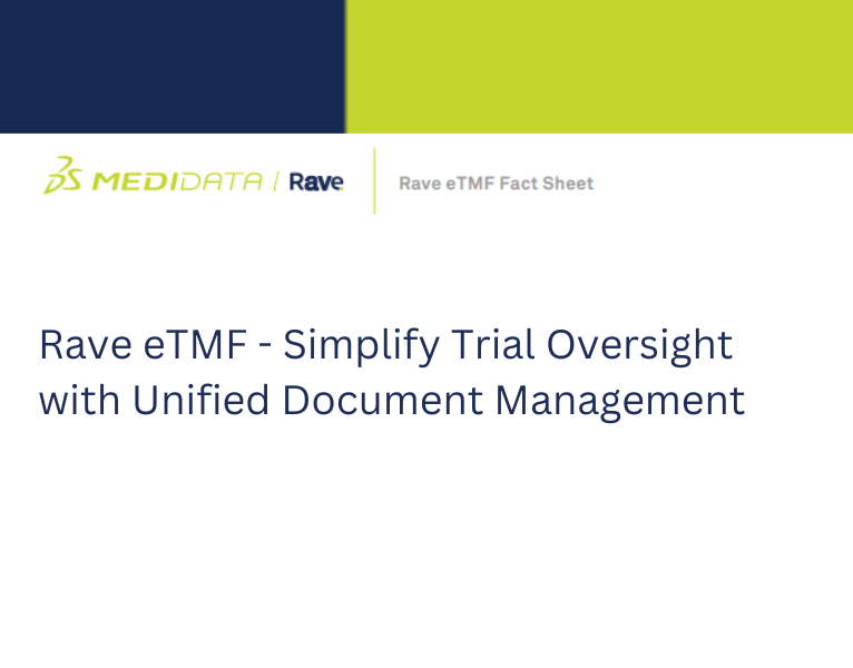 Rave eTMF Simplify Trial Oversight with Unified Document Management