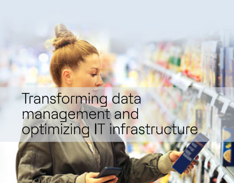 Transforming data management and optimizing IT infrastructure