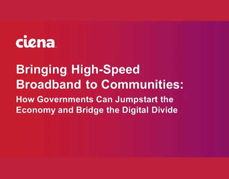 Video Bringing High-Speed Broadband to Communities How Governments Can Jumpstart the Economy and Bridge the Digital Divide