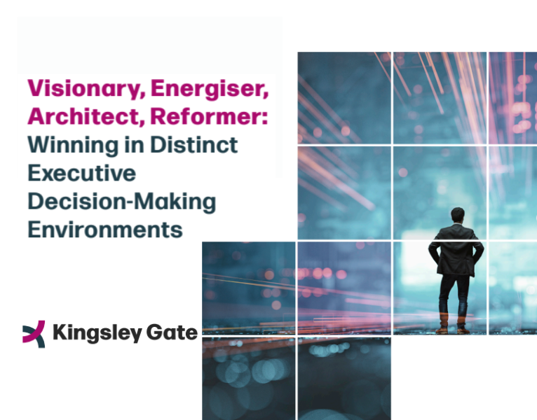 Visionary, Energiser, Architect, Reformer Winning in Distinct Executive Decision-Making Environments