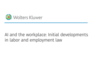 AI and the workplace A strategic perspective for labor and employment