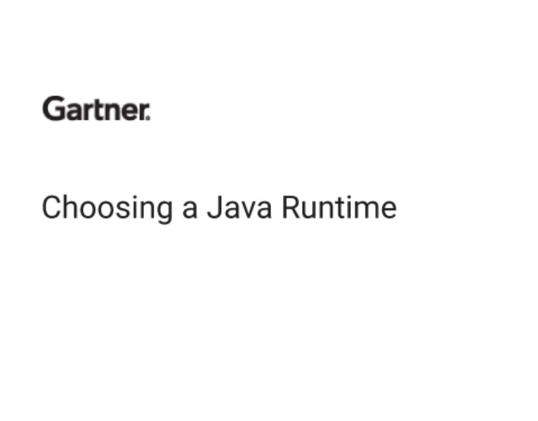 Choosing a Java Runtime