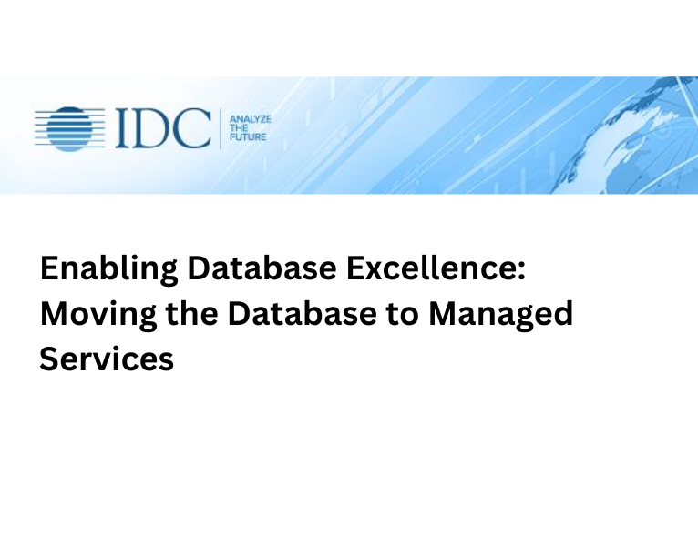 Enabling Database Excellence Moving the Database to Managed Services