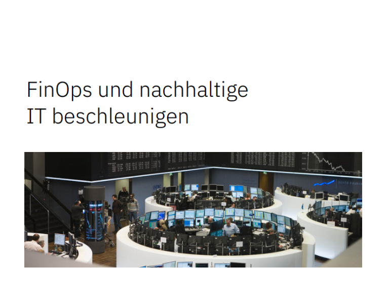 FinOps und nachhaltige IT beschleunigen