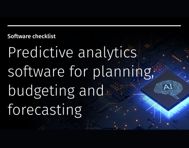 Predictive analytics software for planning, budgeting and forecasting